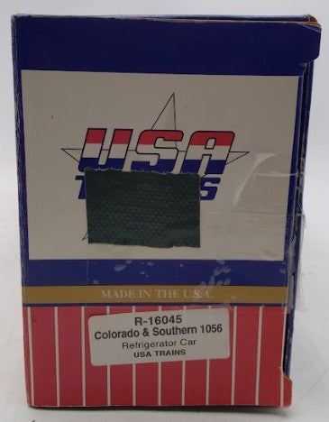 USA Trains R16045 G Gauge Colorado & Southern Reefer Car #1056 (Metal Wheels) VG/Box