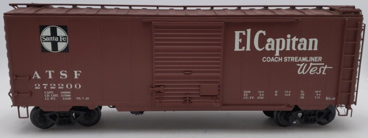 USA Trains R19226C G Gauge Santa Fe 40 Ft. PS-1 Simulated Steel Box Car #272200 VG/Box