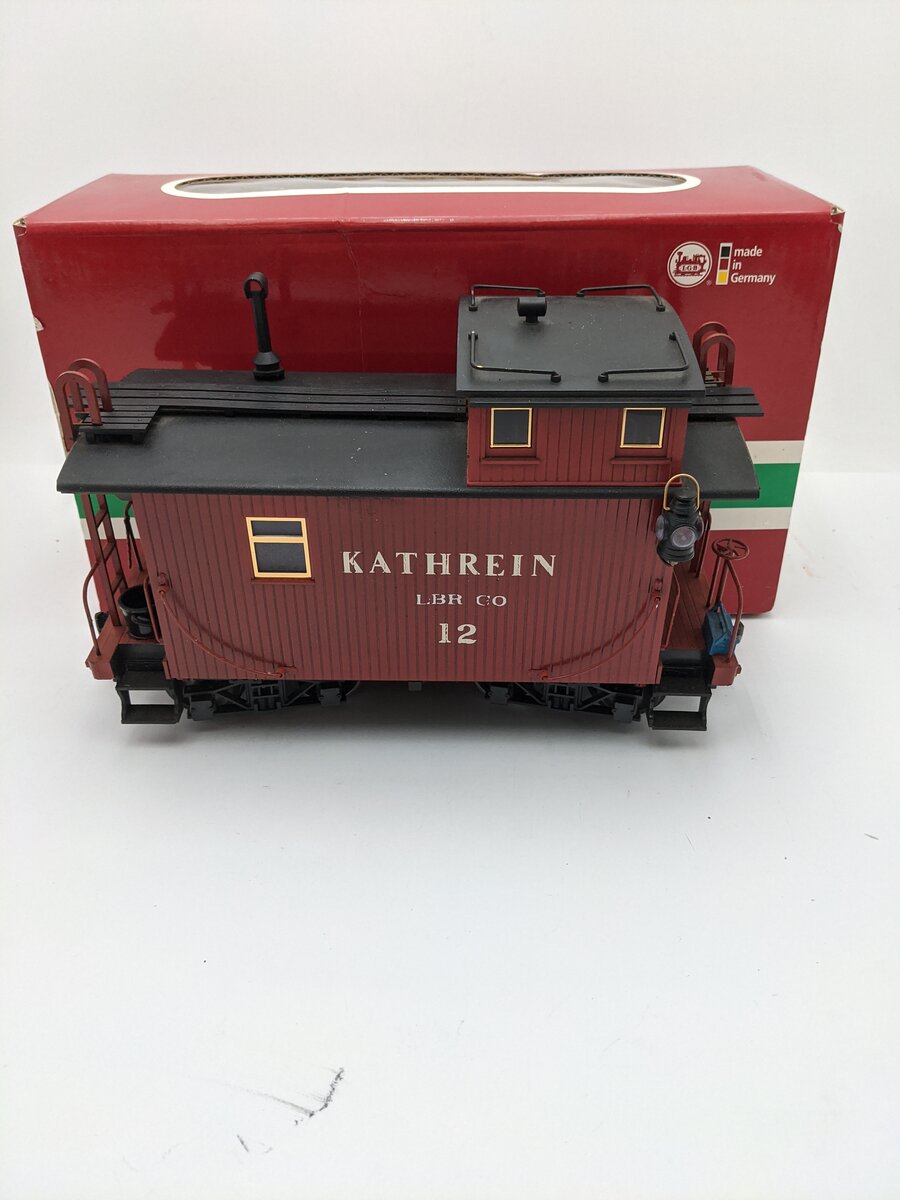 LGB 42653 G Scale Kathrein Caboose #12-Custom Painted/Box