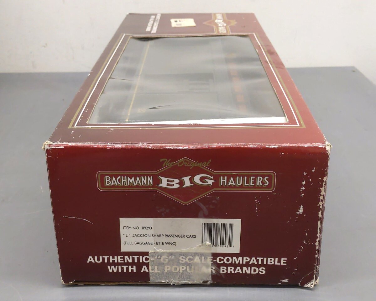 Bachmann 89293 G Scale ET & WNC Full Baggage Car (Metal Wheels) EX/Box