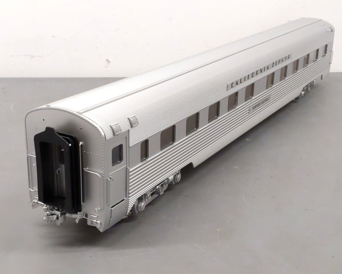 USA Trains 31015 "California Zephyr" Aluminum Sleeper Lighted (Metal Wheels) LN/Box