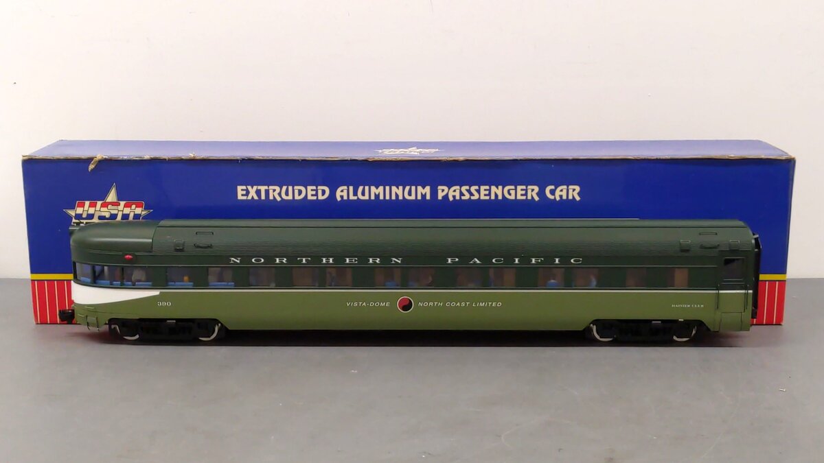 USA Trains 31080 G Northern Pacific Aluminum Observation Car LN/Box