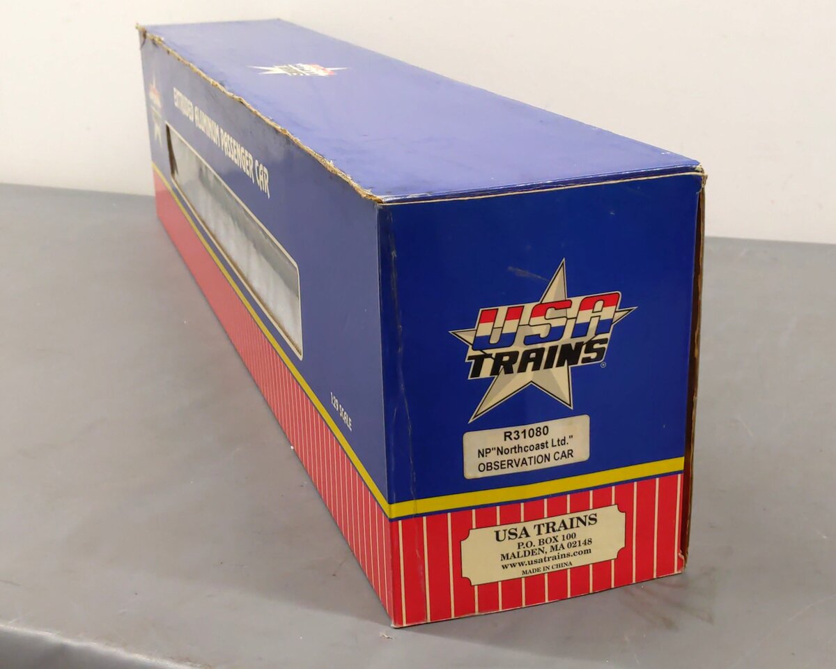 USA Trains 31080 G Northern Pacific Aluminum Observation Car LN/Box