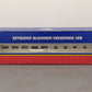USA Trains 31013 G "California Zephyr" Corrugated Aluminum Diner (Metal Wheels) LN/Box