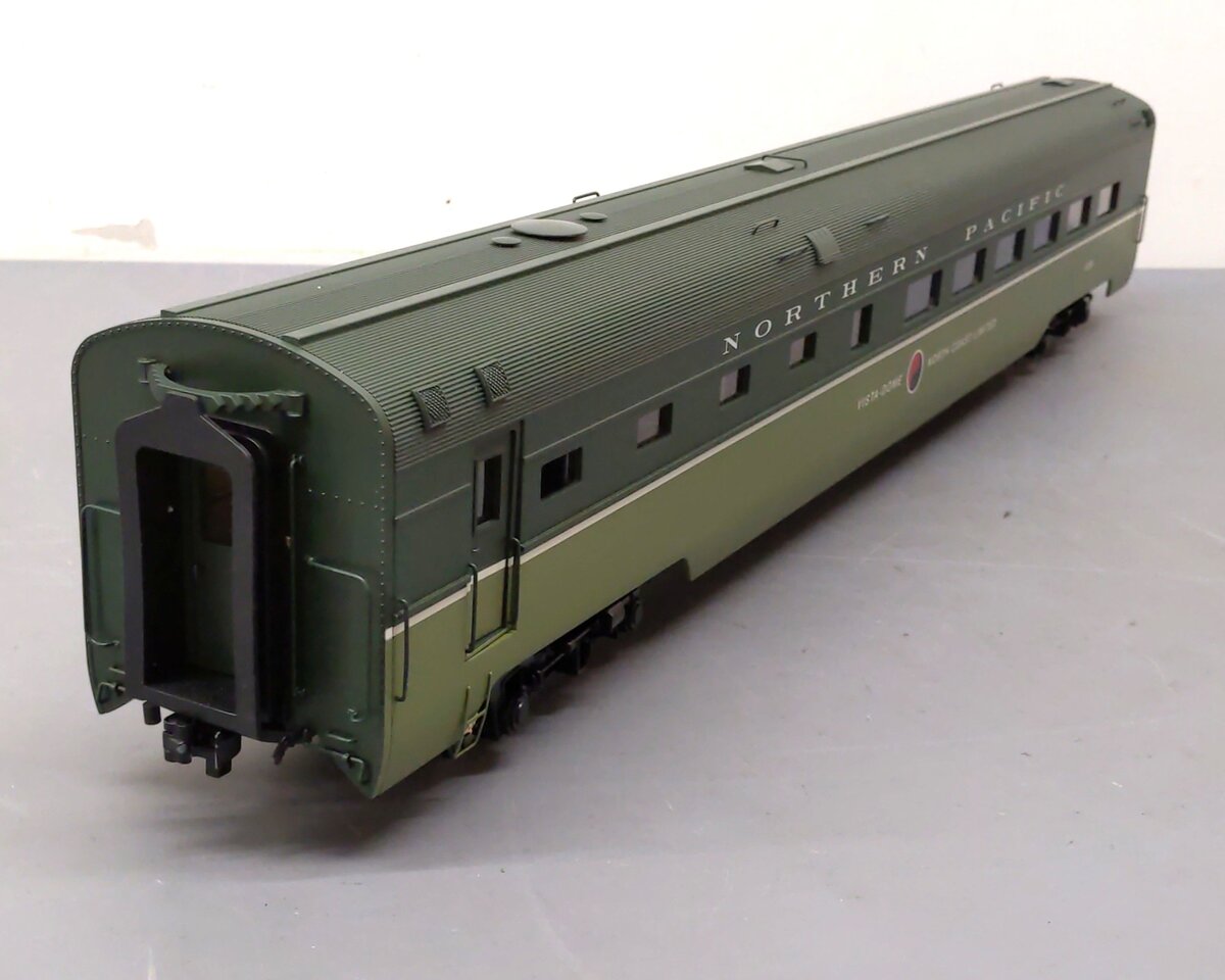 USA Trains 31083 G Northern Pacific Aluminum Dining Car with Metal Wheels #459 LN