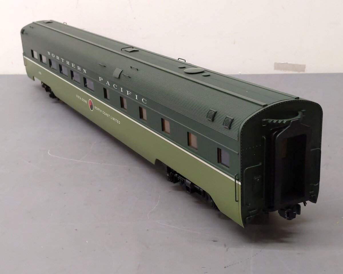 USA Trains 31083 G Northern Pacific Aluminum Dining Car with Metal Wheels #459 LN