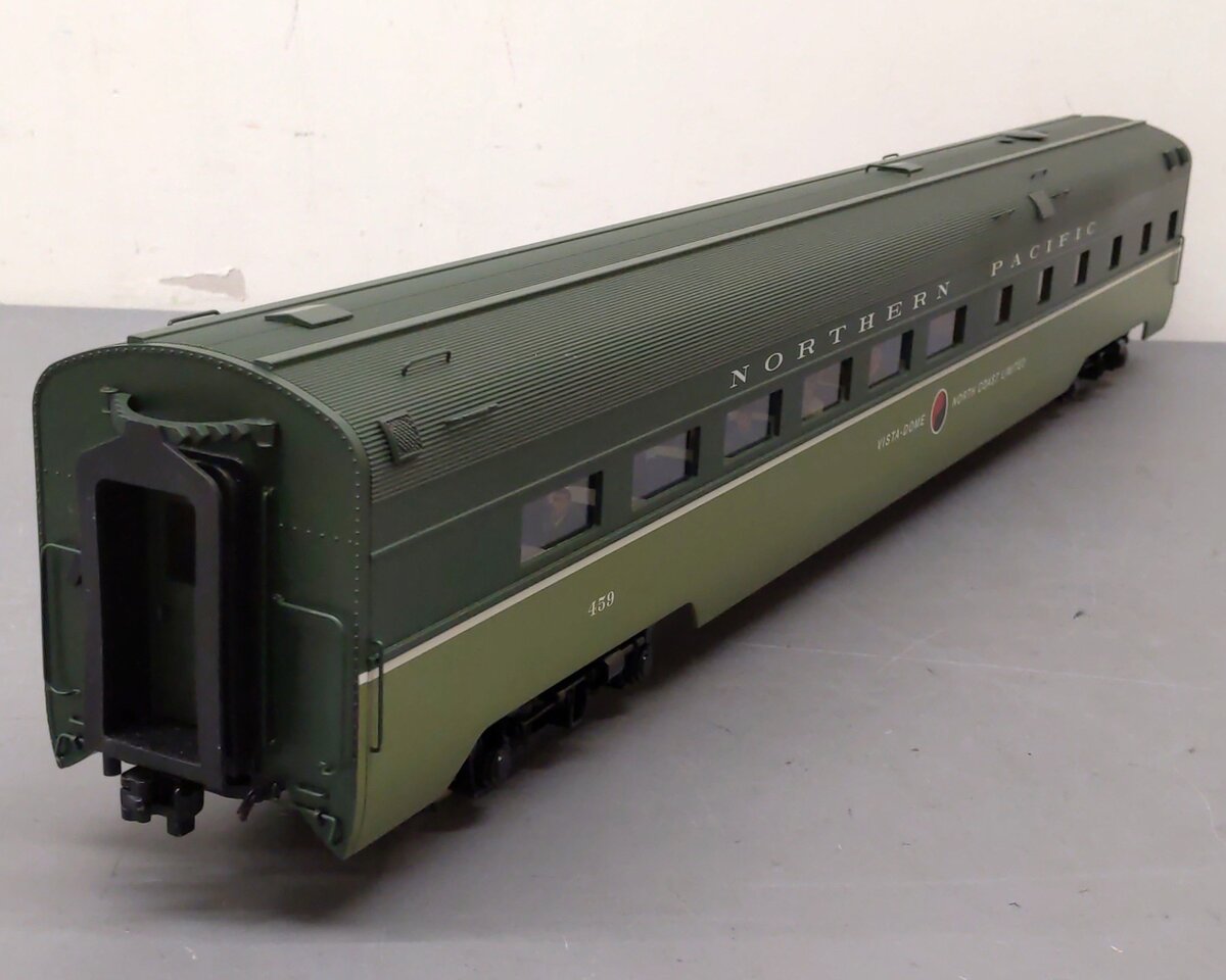 USA Trains 31083 G Northern Pacific Aluminum Dining Car with Metal Wheels #459 LN