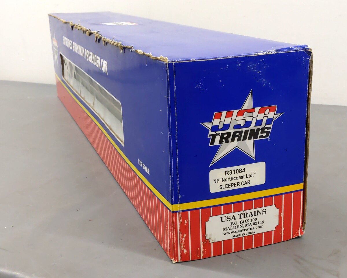 USA Trains 31083 G Northern Pacific Aluminum Dining Car with Metal Wheels #459 LN