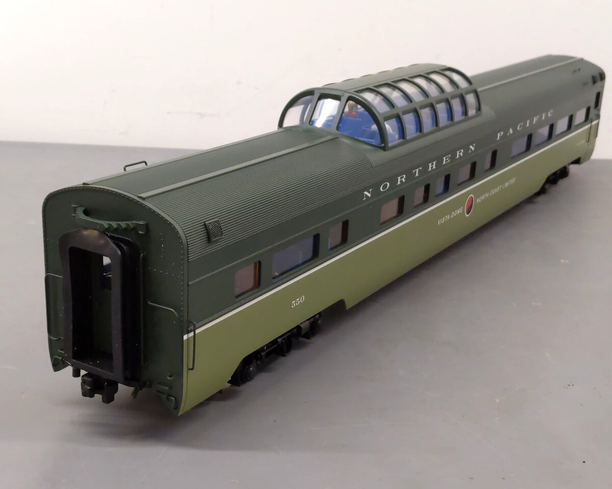 USA Trains 31086 G Northern Pacific Aluminum "North Coast Limited" Vista Dome LN/Box