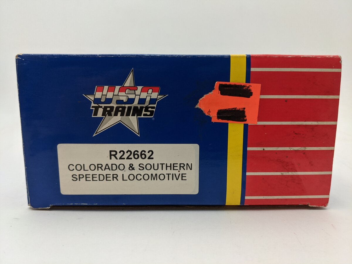 USA Trains 22662 G Colorado & Southern Speeder Track Inspection Car #3 EX/Box