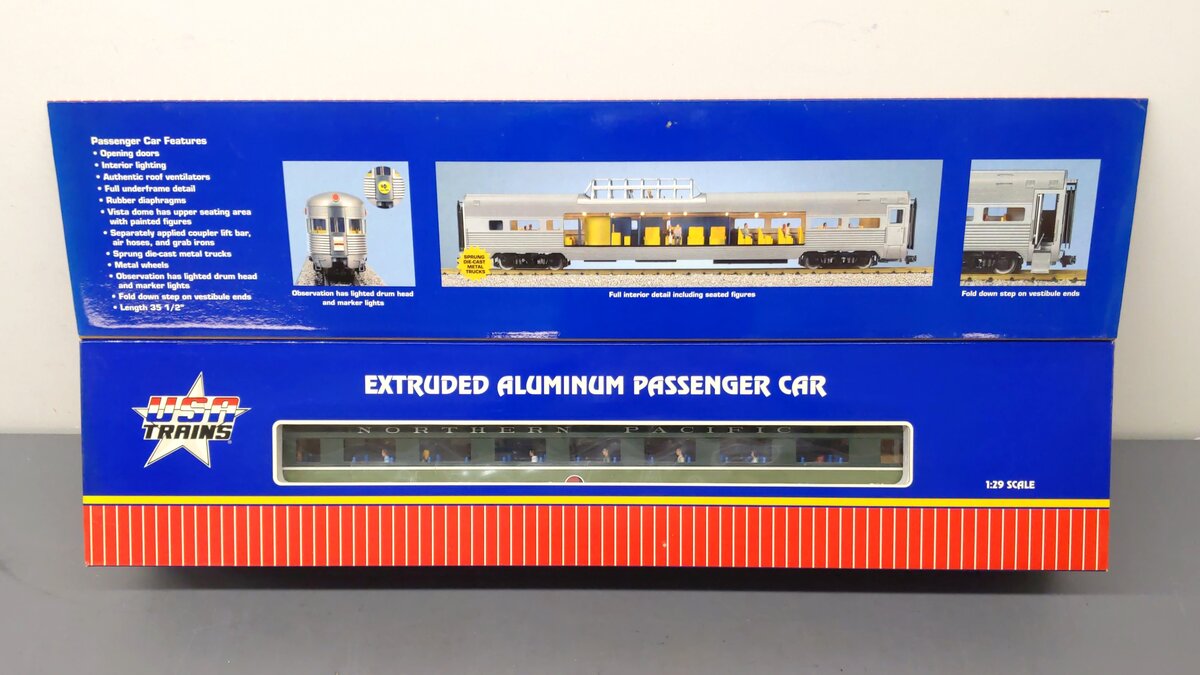 USA Trains 31081 G Northern Pacific "North Coast Limited" Coach Car EX/Box