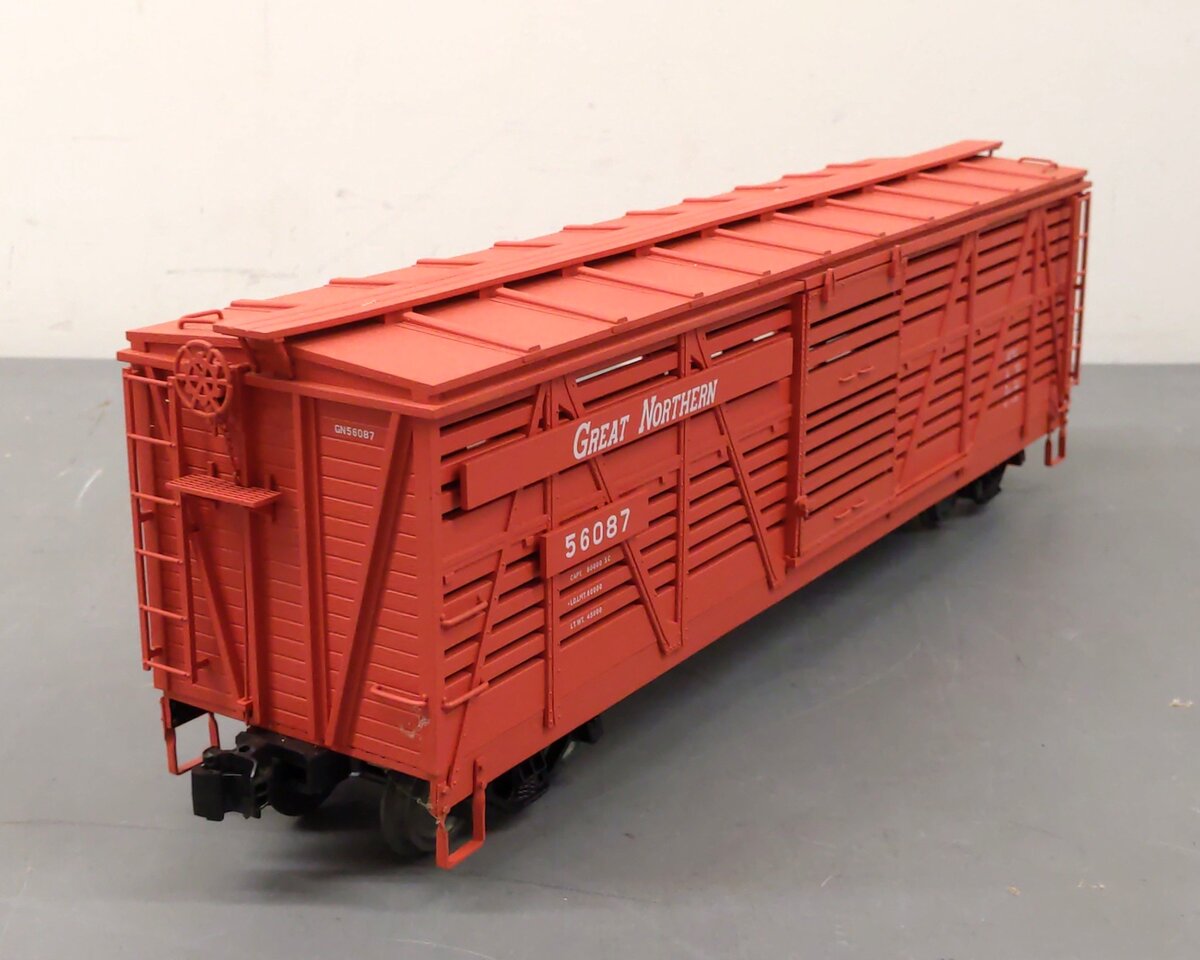 AML G424-05 G Scale Great Northern Stock Car #56087 - Metal Wheels EX/Box