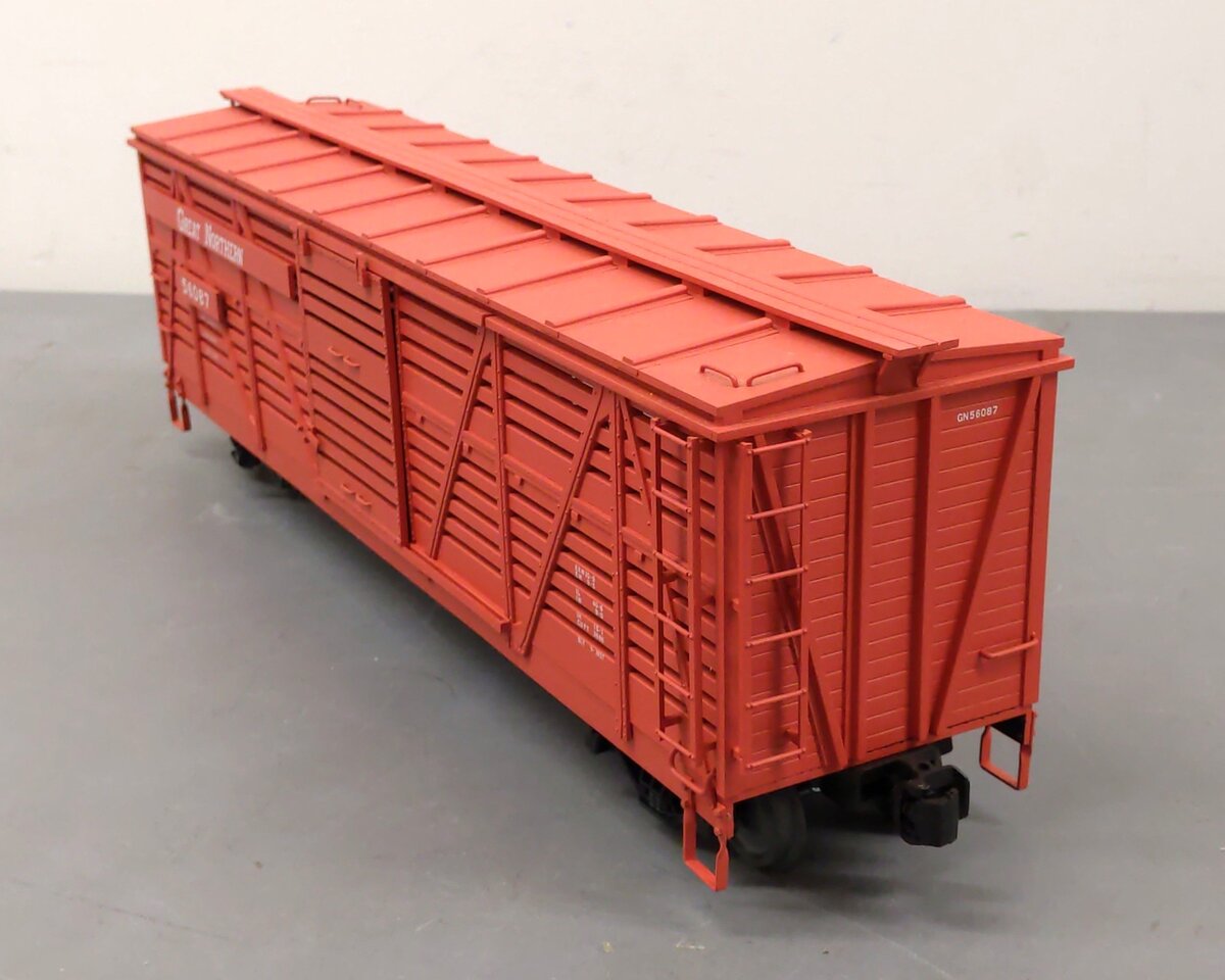 AML G424-05 G Scale Great Northern Stock Car #56087 - Metal Wheels EX/Box