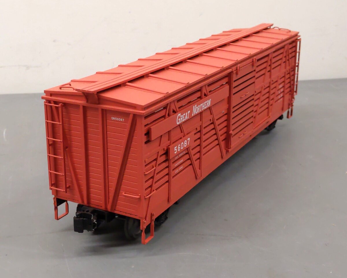 AML G424-05 G Scale Great Northern Stock Car #56087 - Metal Wheels EX/Box