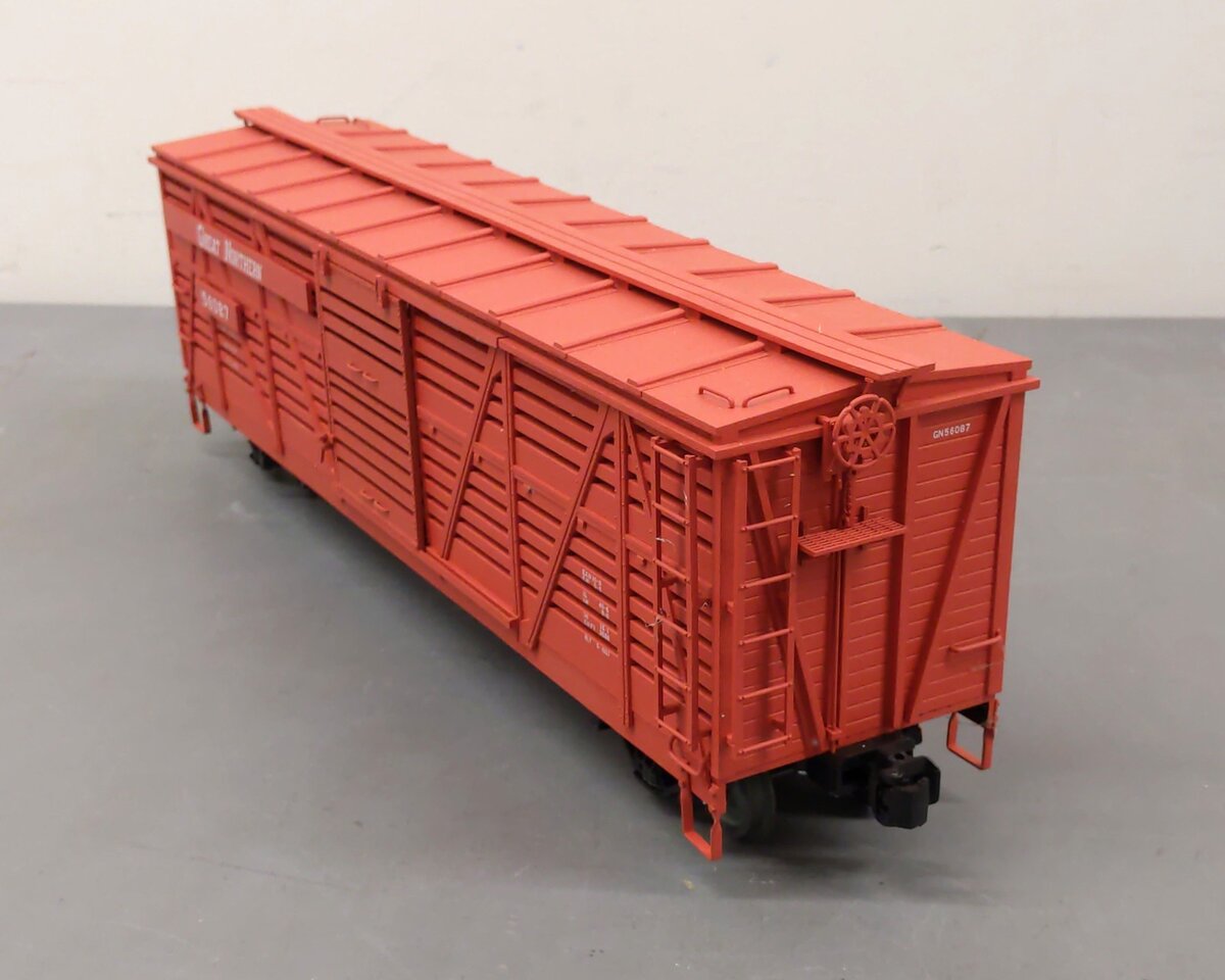 AML G424-05 G Scale Great Northern Stock Car #56087 - Metal Wheels EX/Box