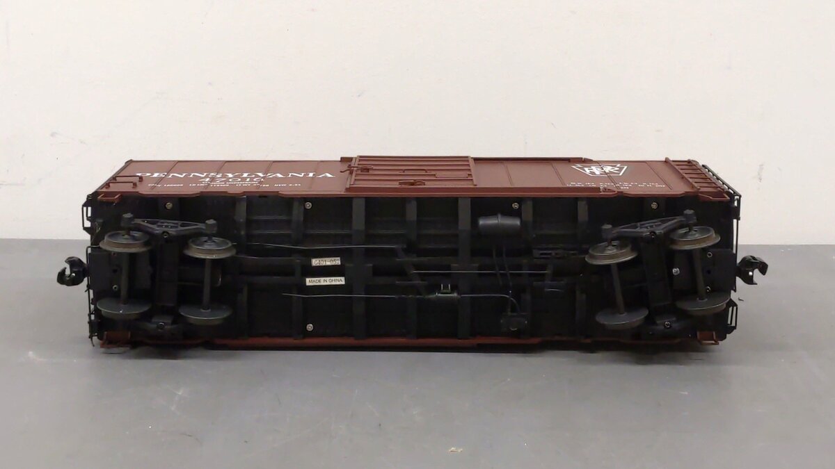 American Mainline G401-06 G Scale Pennsylvania Boxcar #47016 w/ Metal Wheels EX/Box