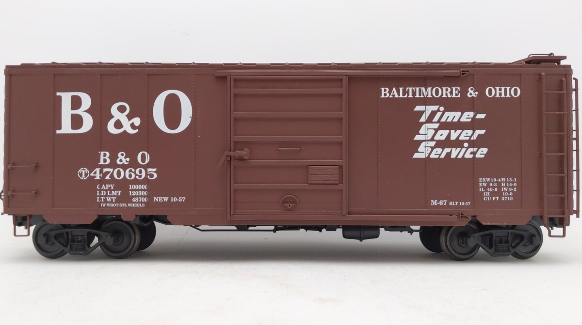 American Mainline G401-02 G Scale Baltimore & Ohio PS-1 Boxcar #470695 EX/Box