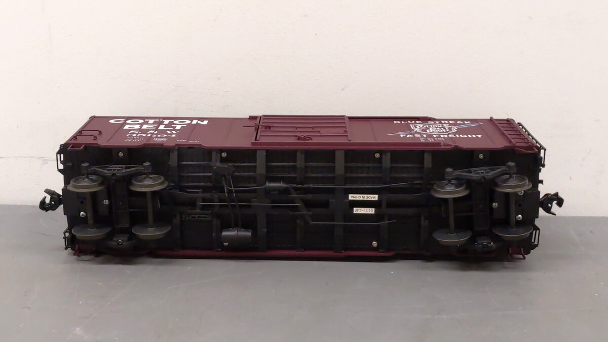 American Mainline G401-01 G SSW Cotton Belt PS-1 Boxcar #35694 w/ Metal Wheels EX/Box