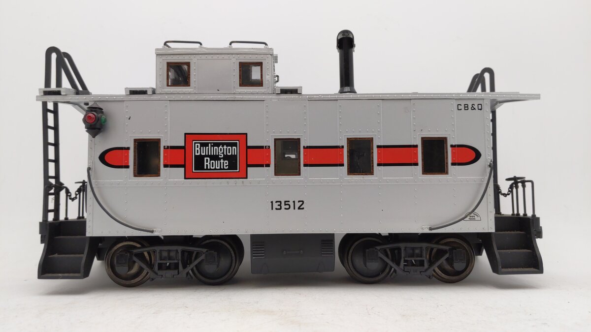 Aristo-Craft Art-42102 G Scale Burlington Route Caboose #13512 VG