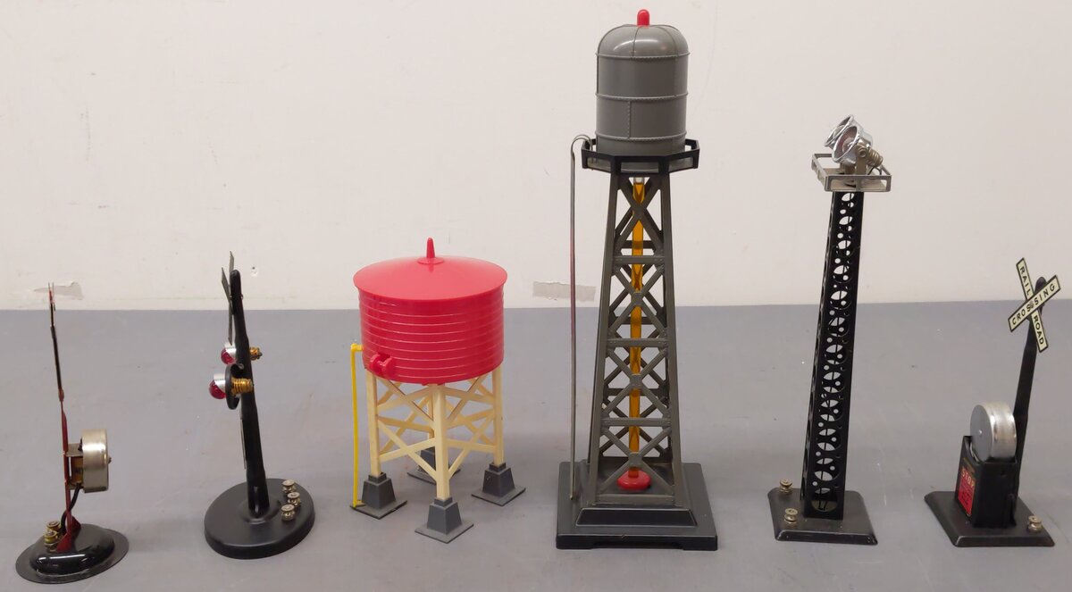Marx Vintage O Gauge Towers And Signals #423,414,065,416,0465,418 [6] VG