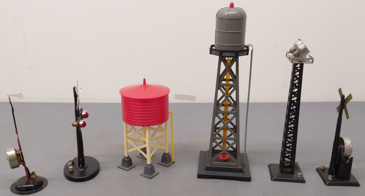 Marx Vintage O Gauge Towers And Signals #423,414,065,416,0465,418 [6] VG