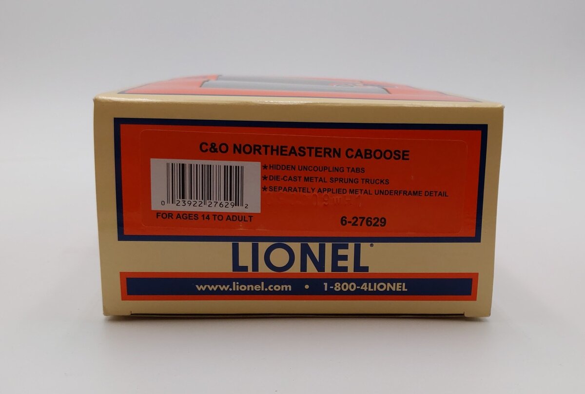 Lionel 6-27629 O Gauge Chesapeake & Ohio Northeastern Caboose #90184 MT/Box