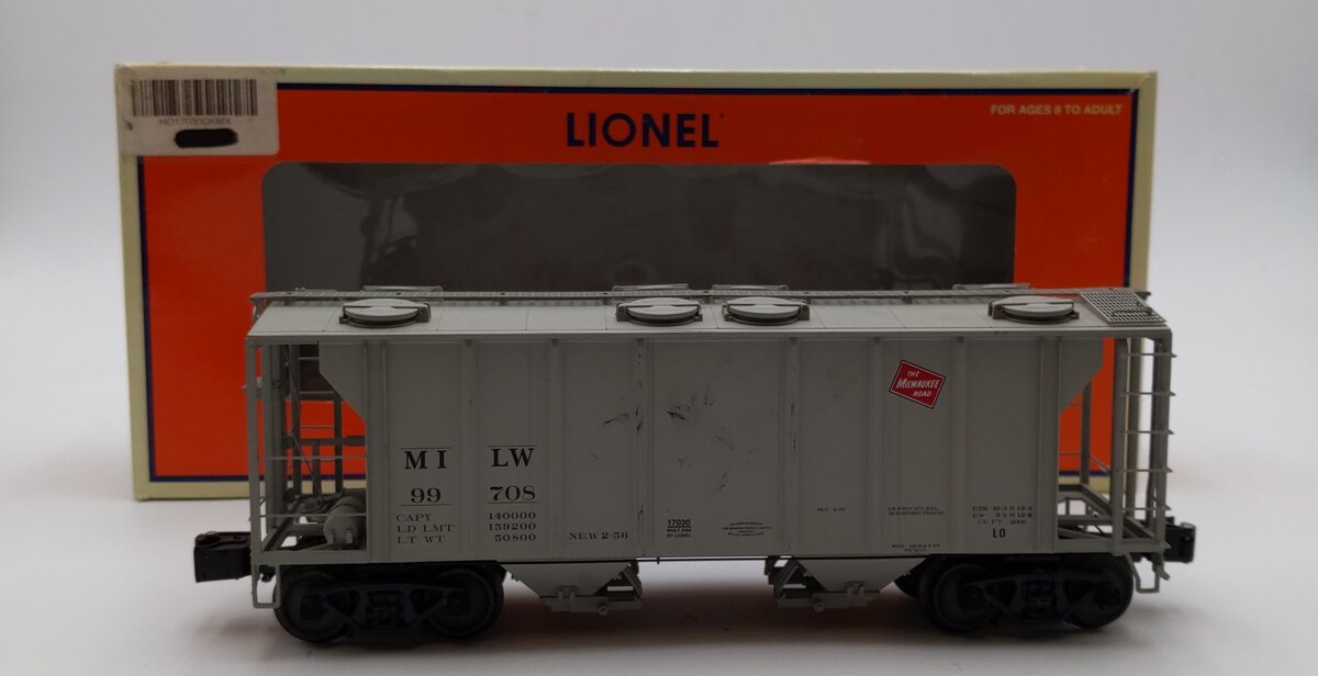 Lionel 6-17030 O Gauge Milwaukee PS-2 2-Bay Hopper #99708 EX/Box