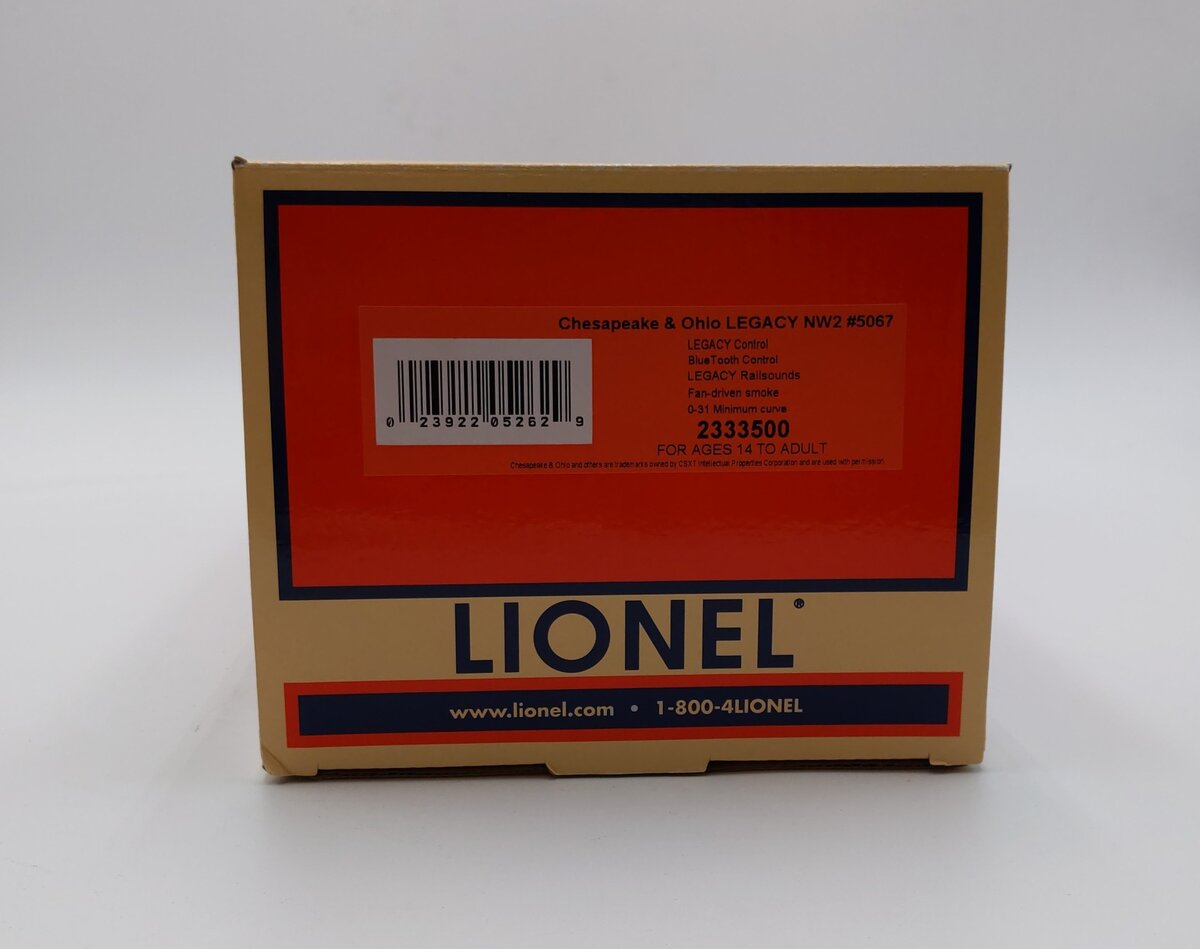 Lionel 2333500 O Chesapeake & Ohio Diesel Switcher #5067 EX/Box