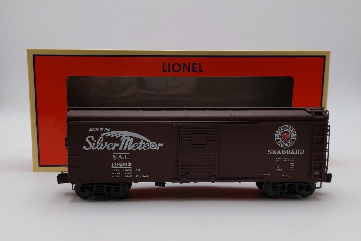 Lionel 6-25973 Seaboard Single Door Round Roof Boxcar #19297 NIB