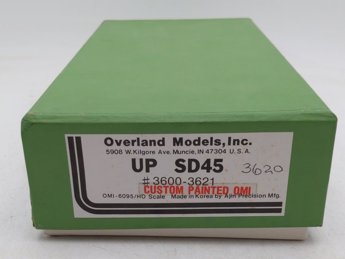 Overland OMI-6095 HO Scale BRASS Union Pacific SD45 Diesel Locomotive #3620 EX/Box