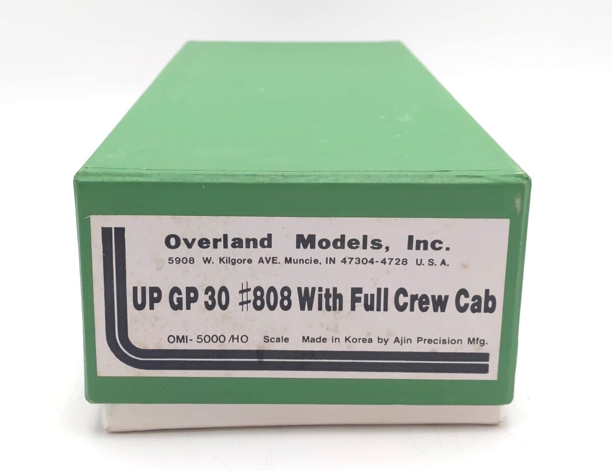 Overland 5000 BRASS HO Scale Union Pacific GP30 w/Full Crew Cab Diesel Engine NIB