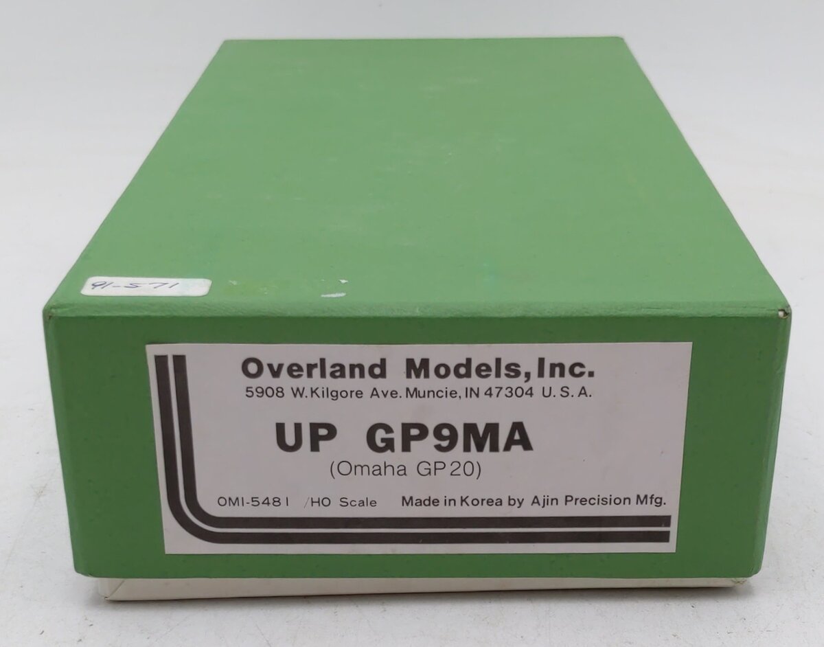 Overland OMI-5481 HO Scale BRASS Union Pacific GP9MA Diesel Locomotive EX/Box