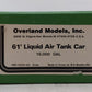 Overland OMI-3029 HO Scale BRASS 61' Liquid Air Tank Car LN/Box