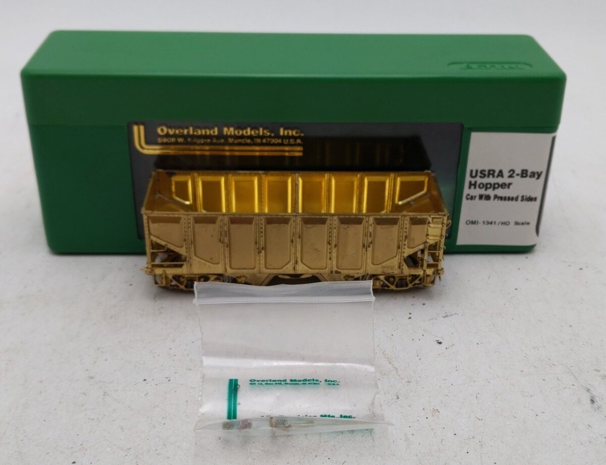 Overland OMI-1341 Brass HO Scale USRA 2-Bay Hopper LN/Box