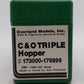 Overland OMI-1308 HO BRASS C&O Triple Hopper - Unpainted LN/Box