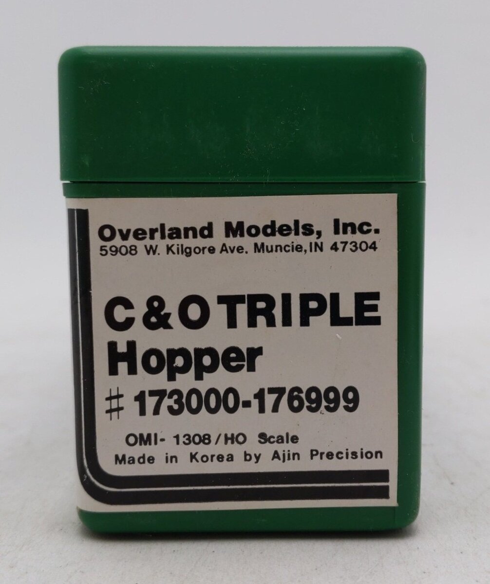 Overland OMI-1308 HO BRASS C&O Triple Hopper - Unpainted LN/Box
