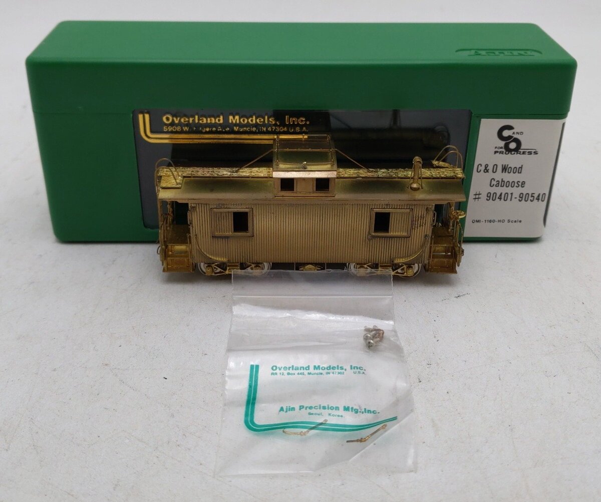 Overland 90401-90540 HO Scale Chesapeake & Ohio Undecorated Caboose - Unpainted LN/Box