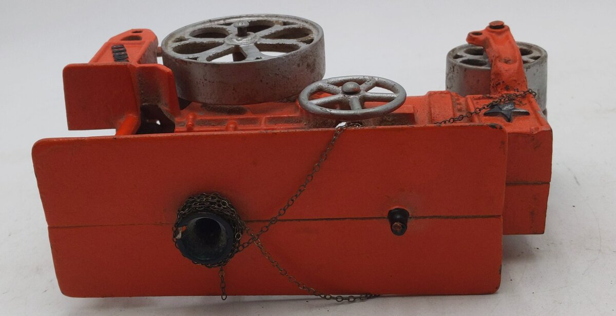 Hubert's Model RR Mfg. Cast Iron Huber Steam Tractor Toy VG
