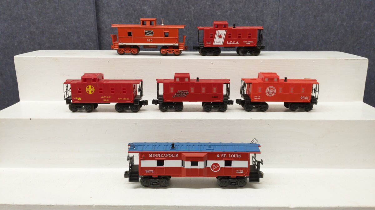Lionel & K-line Assorted O Gauge Cabooses [6] EX