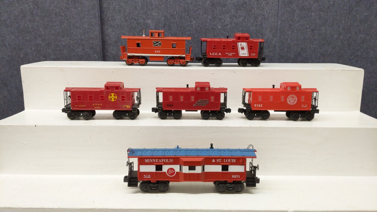 Lionel & K-line Assorted O Gauge Cabooses [6] EX