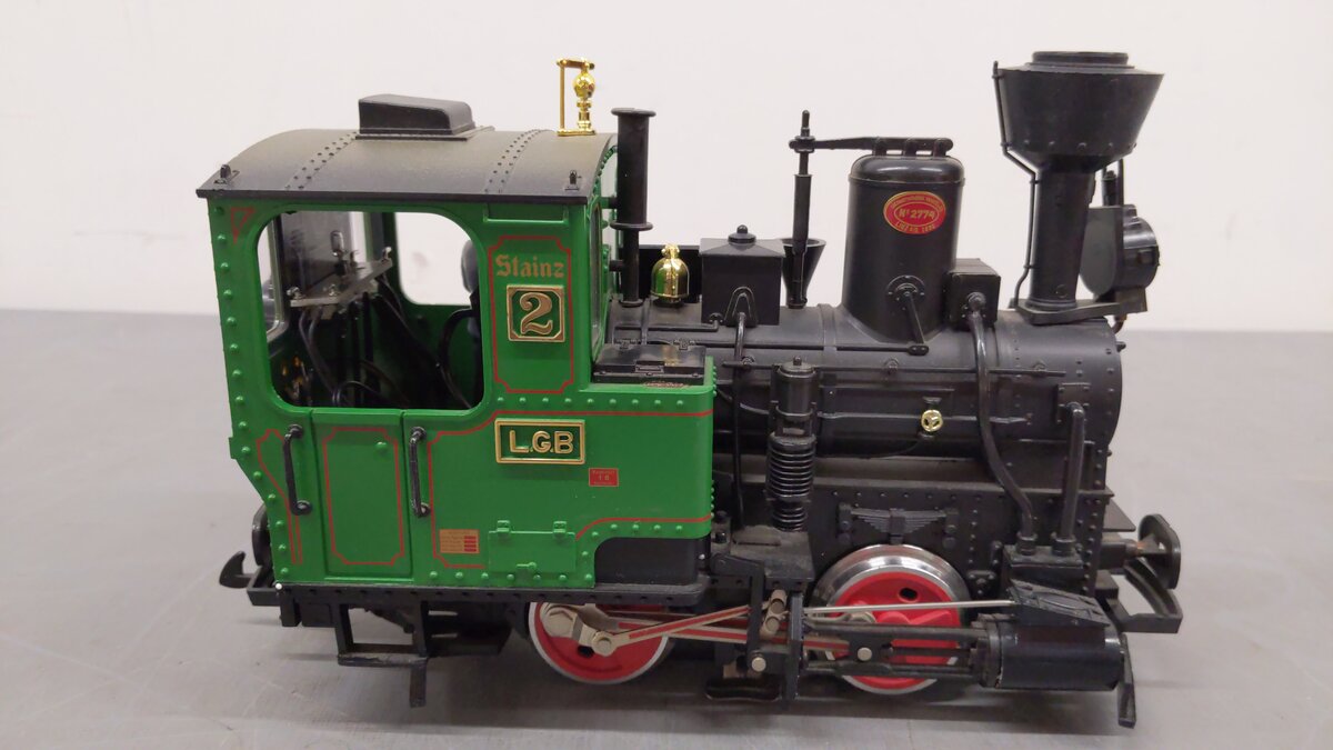 LGB 2120D G Scale Stainz 0-4-0 Steam Locomotive #2774 VG/Box