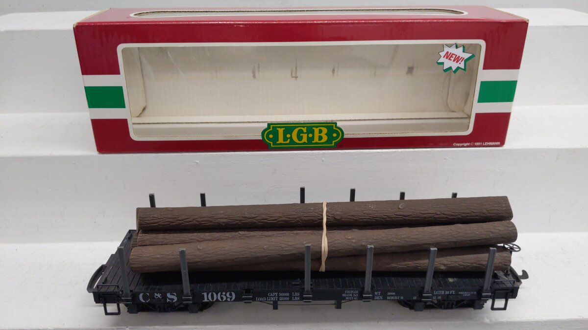 LGB 42690 G Colorado and Southern Flatcar #1069 VG/Box