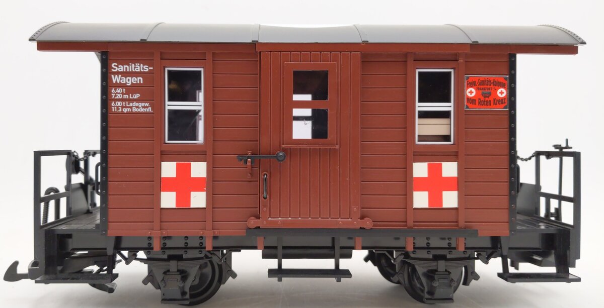 LGB 41390 G Red Cross Ambulance Car EX/Box