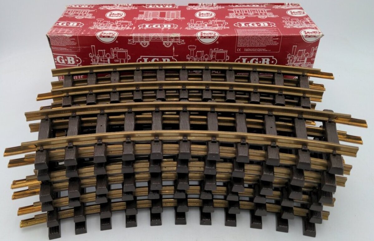 LGB 11000 G Scale R1 30 Degree Curved Track Sections (12) EX/Box