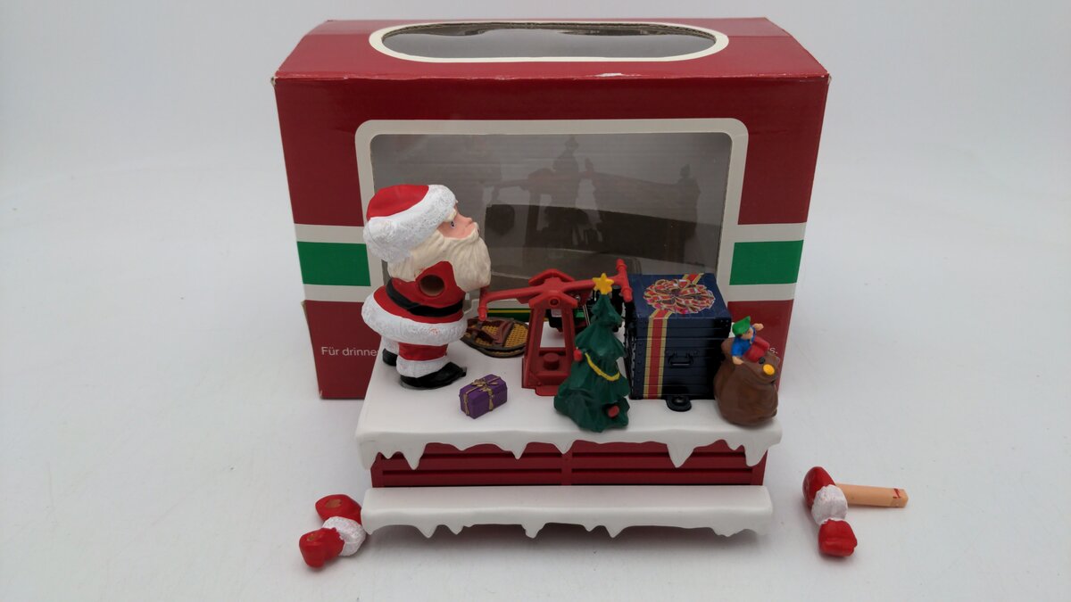 LGB 21010 G Scale Santa Claus Operating Hand Car VG/Box