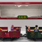 LGB 31440 G Scale Christmas 2-Car Set with Figures VG/Box
