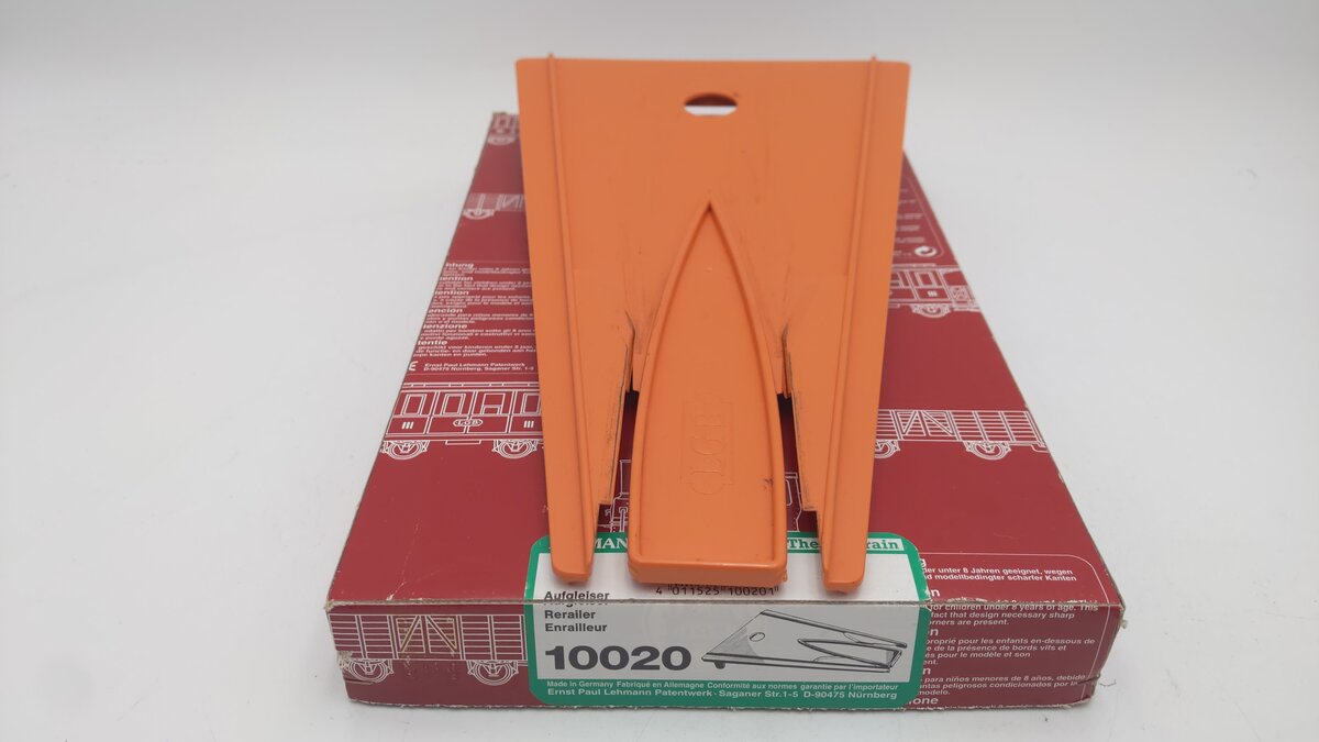 LGB 10020/1020 G Orange Train Car Rerailer Ramp VG/Box