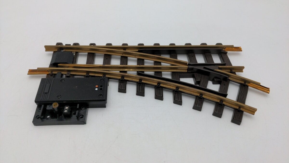 LGB 1205 G Scale 30° Right Hand Electric Switch Turnout EX/Box