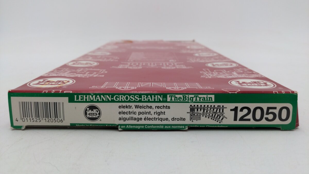LGB 1205 G Scale 30° Right Hand Electric Switch Turnout EX/Box