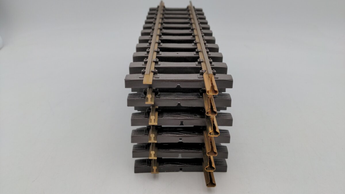 LGB 10000 G Scale 12 Inch Brass Rail Straight Track Sections (6) EX